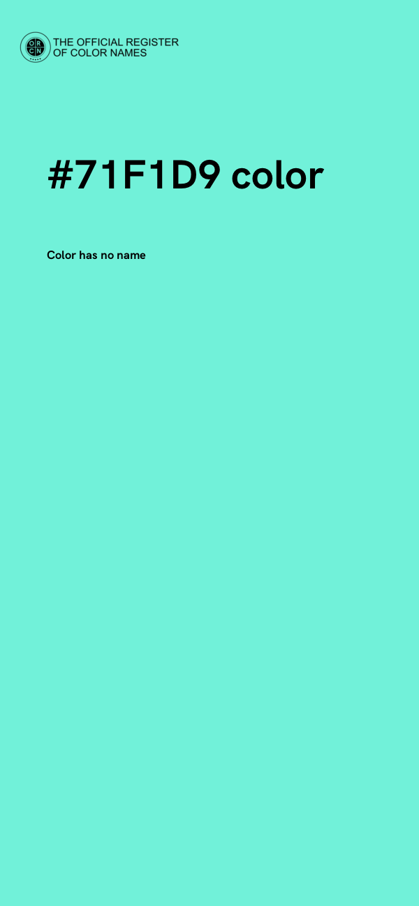 #71F1D9 color image