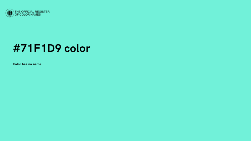 #71F1D9 color image