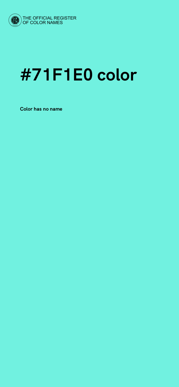 #71F1E0 color image