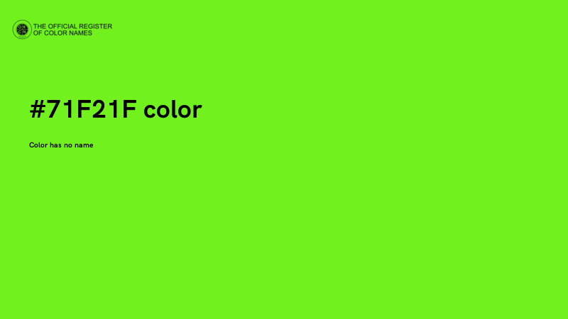 #71F21F color image