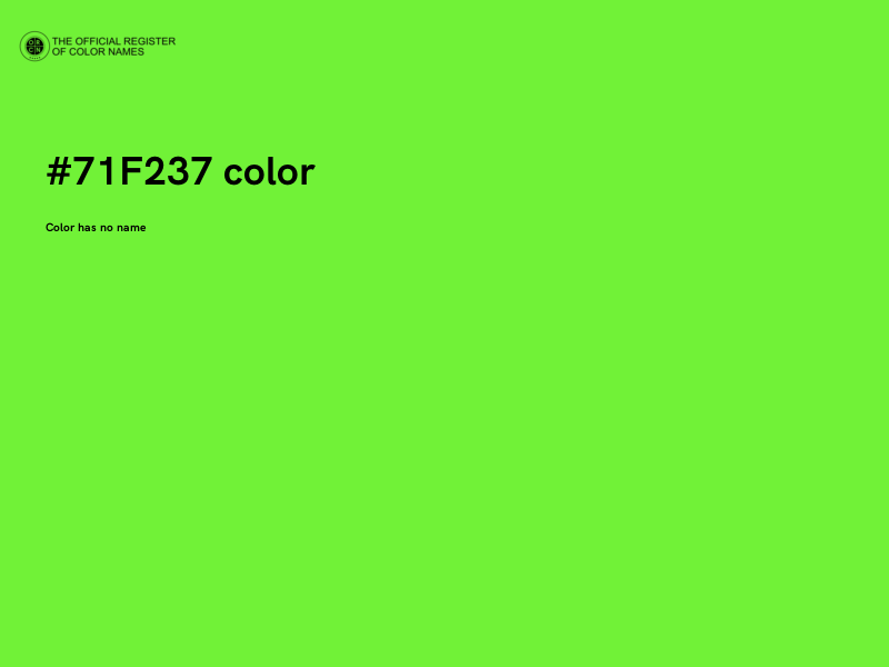 #71F237 color image