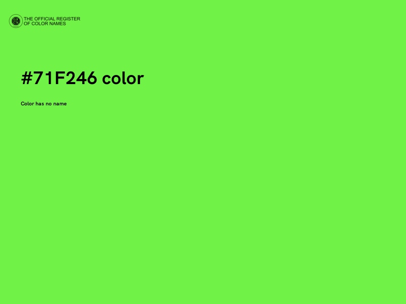 #71F246 color image