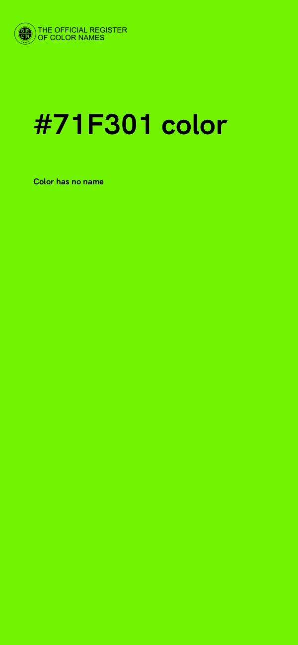 #71F301 color image