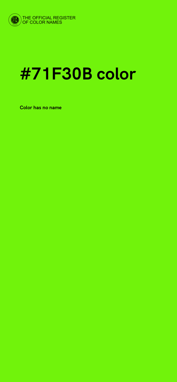 #71F30B color image