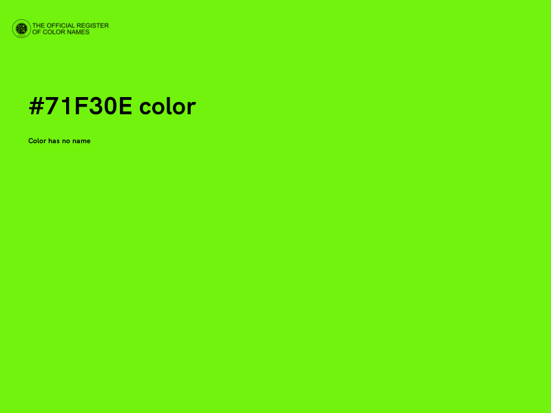 #71F30E color image