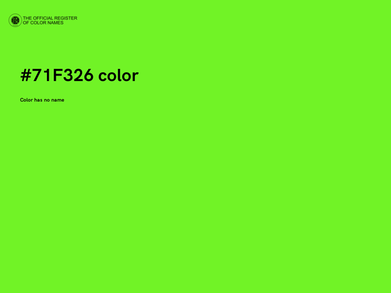 #71F326 color image