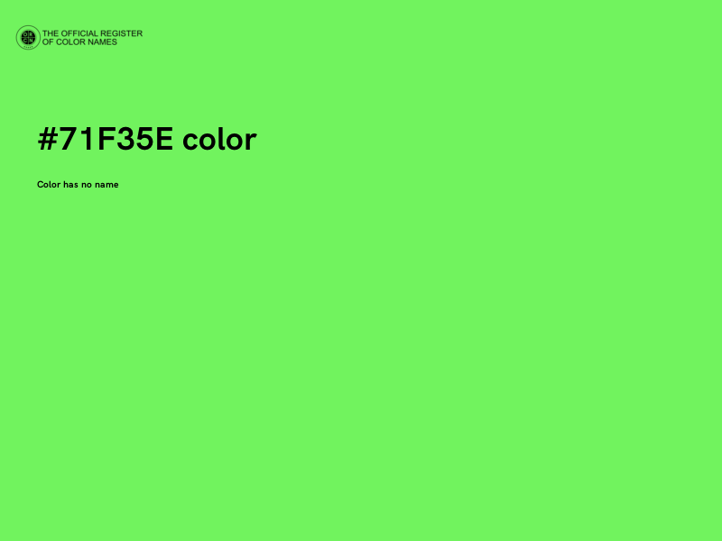 #71F35E color image