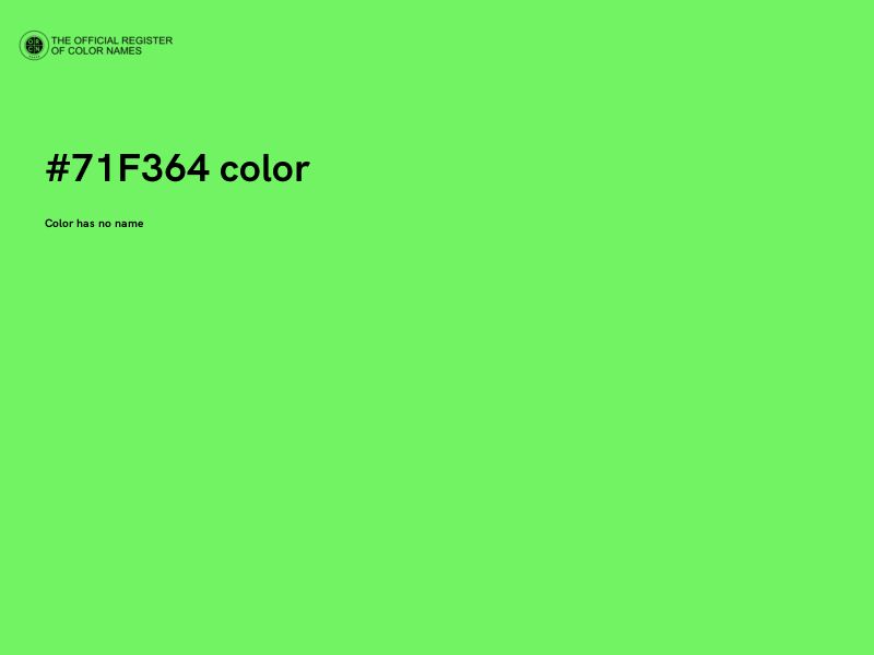 #71F364 color image
