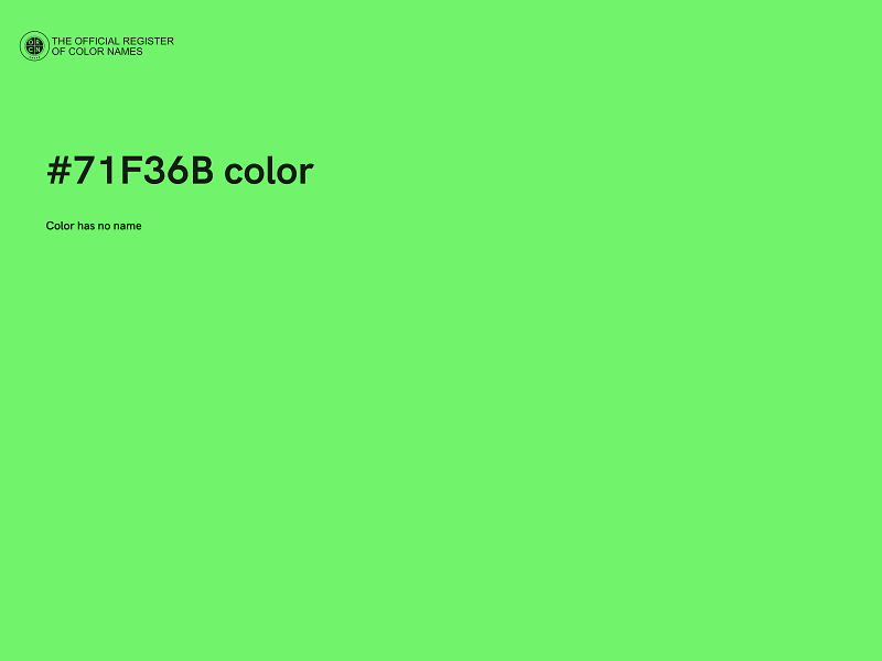#71F36B color image