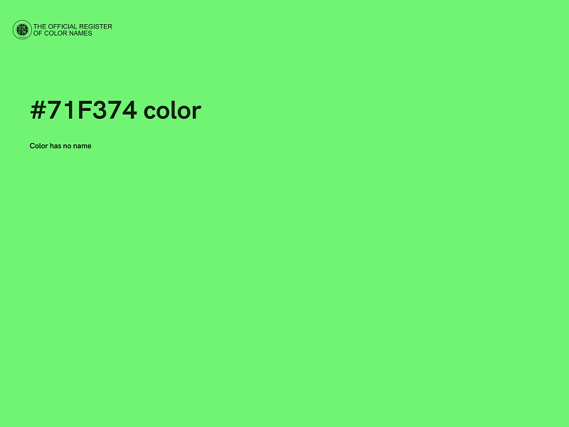 #71F374 color image