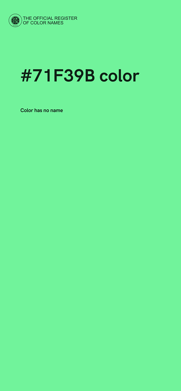 #71F39B color image