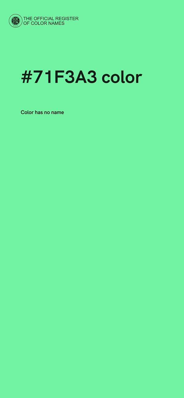 #71F3A3 color image