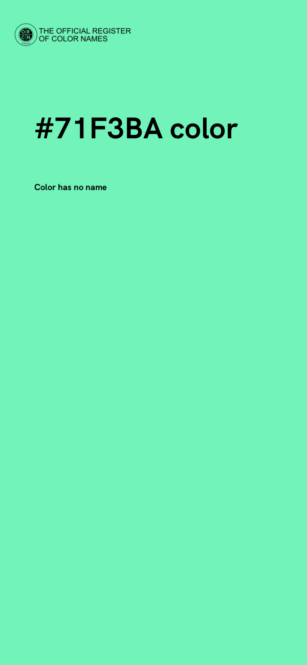 #71F3BA color image