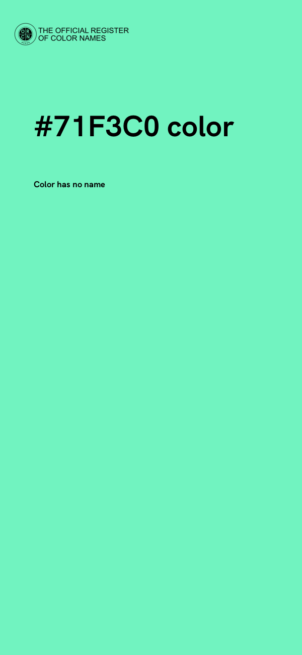 #71F3C0 color image