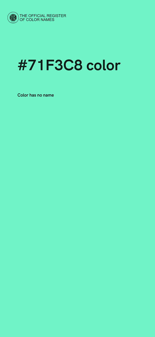 #71F3C8 color image