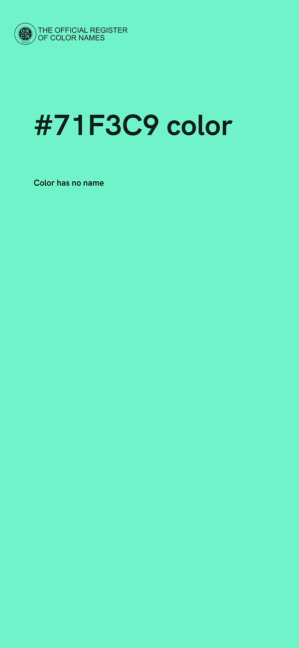 #71F3C9 color image