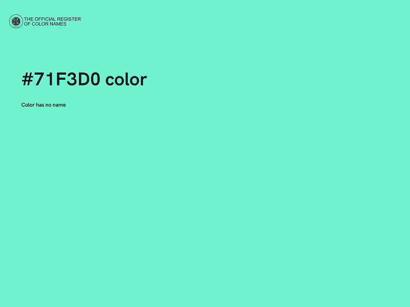 #71F3D0 color image