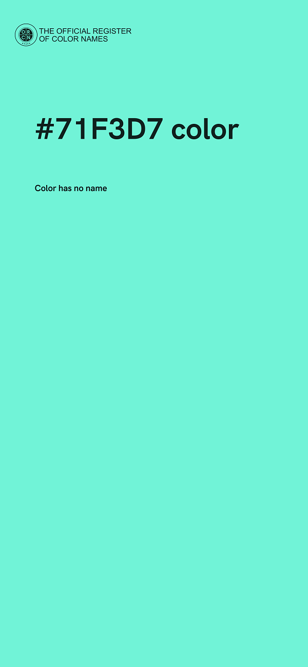 #71F3D7 color image