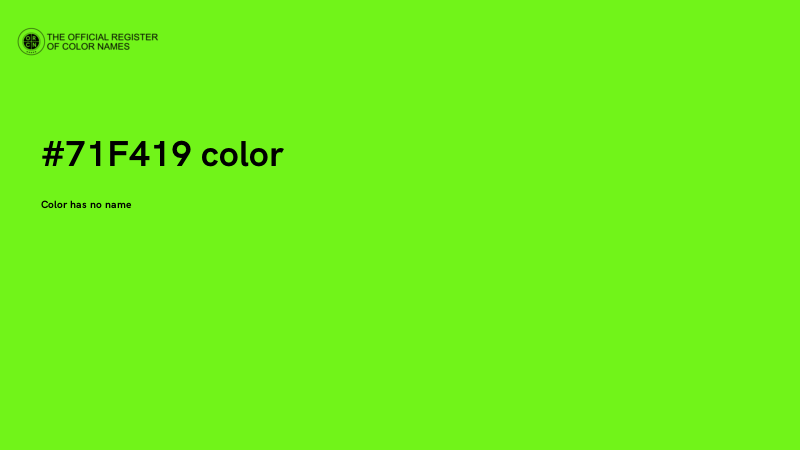 #71F419 color image