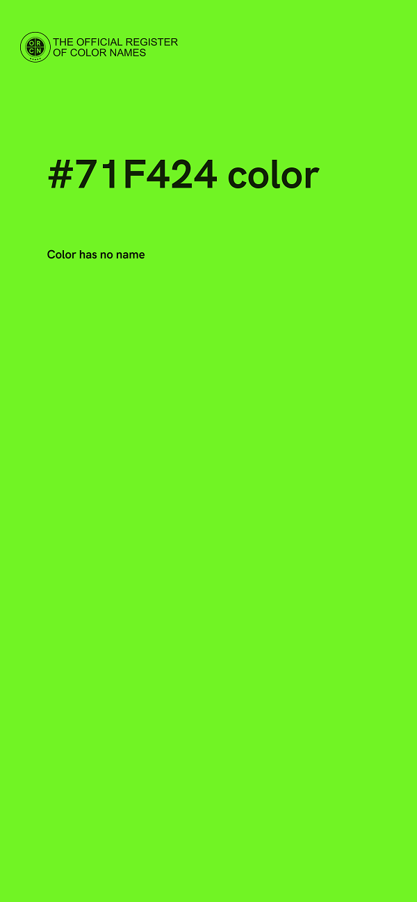 #71F424 color image