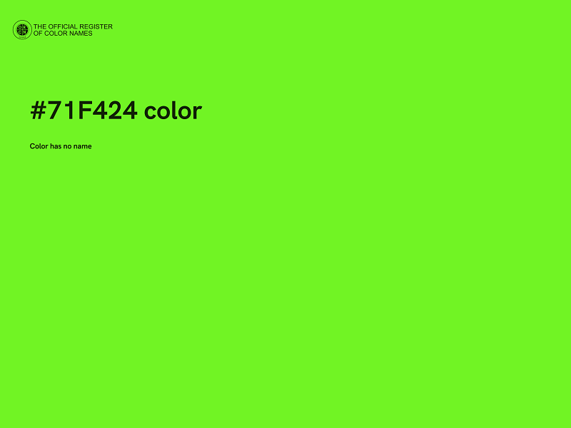 #71F424 color image