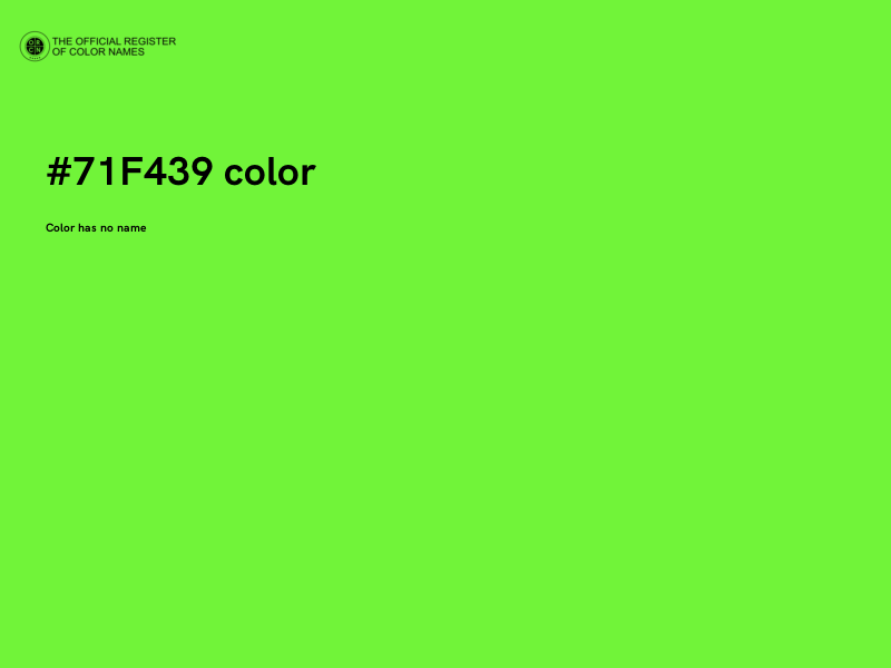 #71F439 color image
