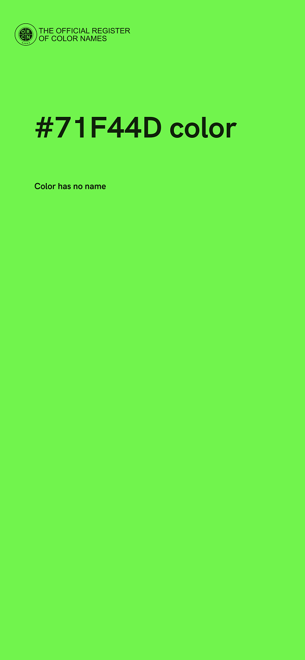 #71F44D color image