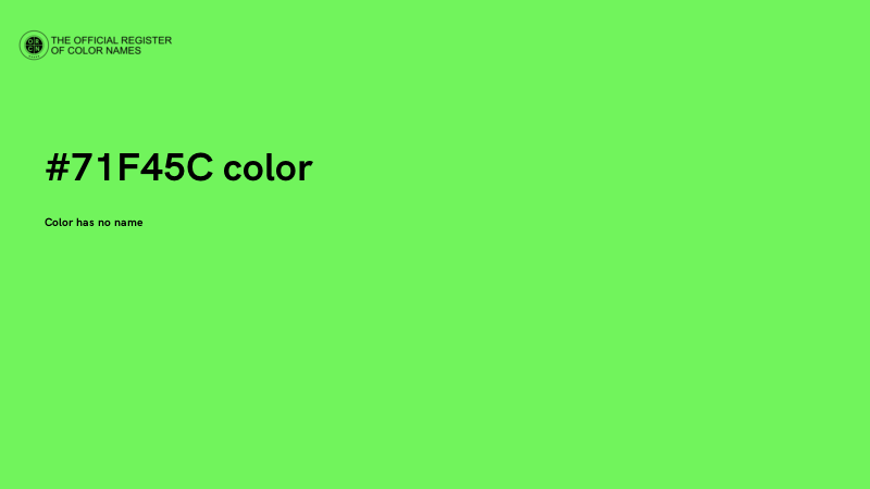 #71F45C color image