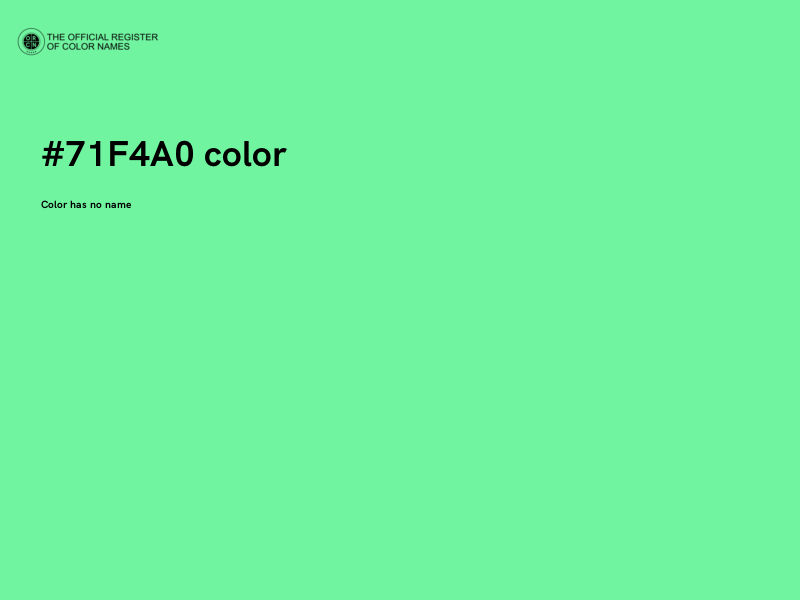 #71F4A0 color image