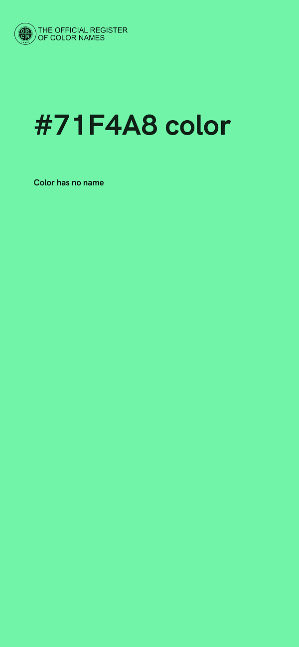 #71F4A8 color image