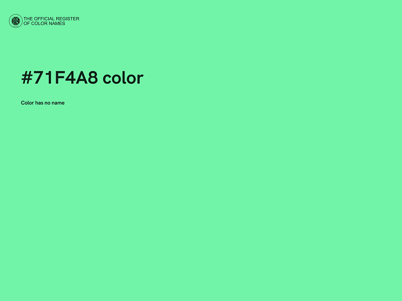 #71F4A8 color image