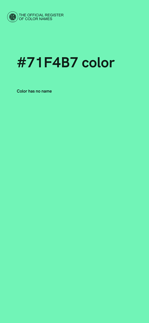 #71F4B7 color image