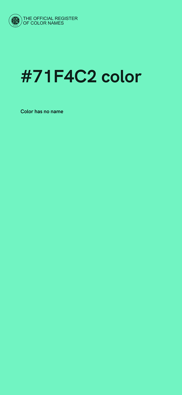 #71F4C2 color image