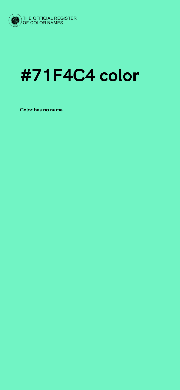 #71F4C4 color image