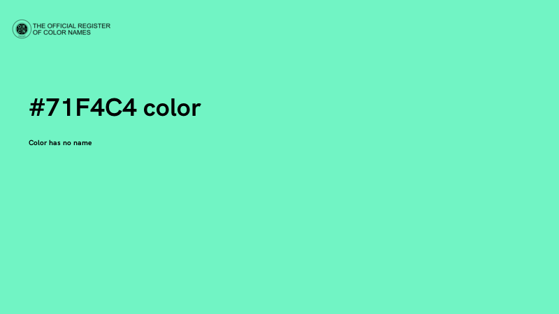 #71F4C4 color image