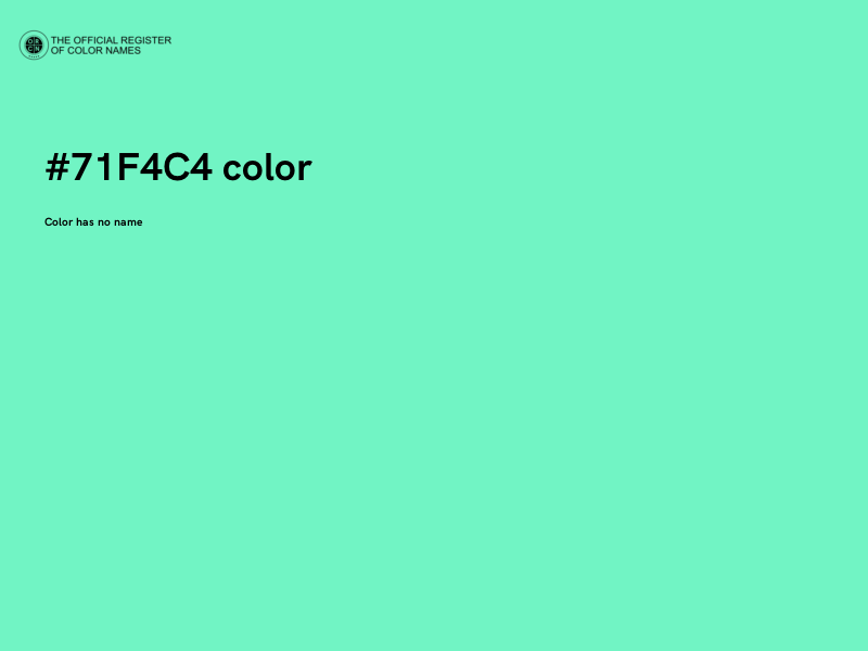 #71F4C4 color image