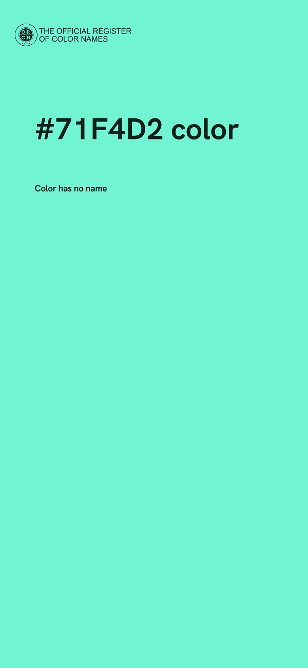 #71F4D2 color image