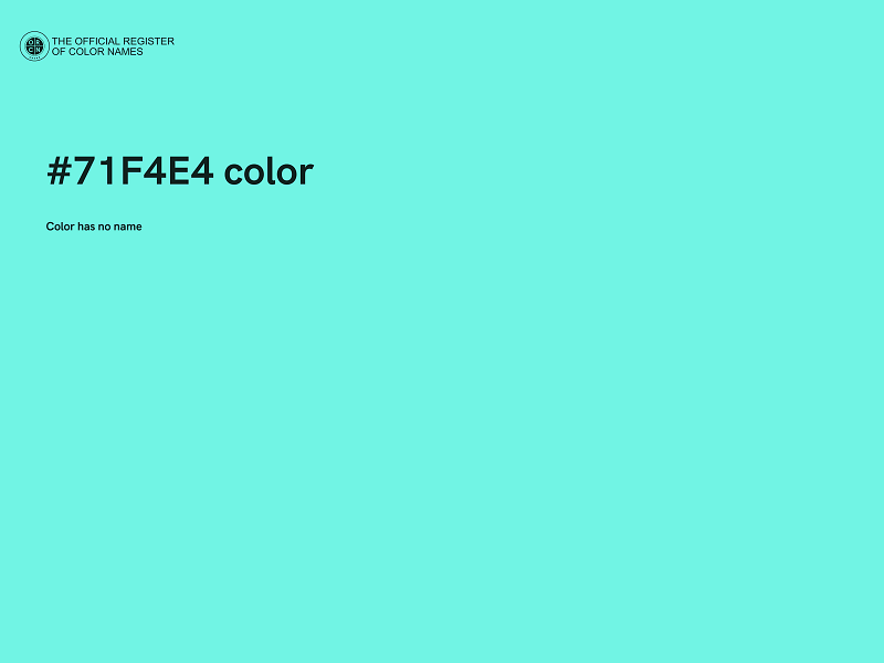 #71F4E4 color image