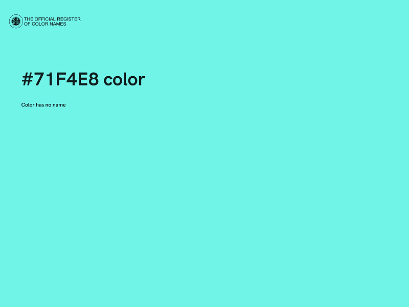 #71F4E8 color image