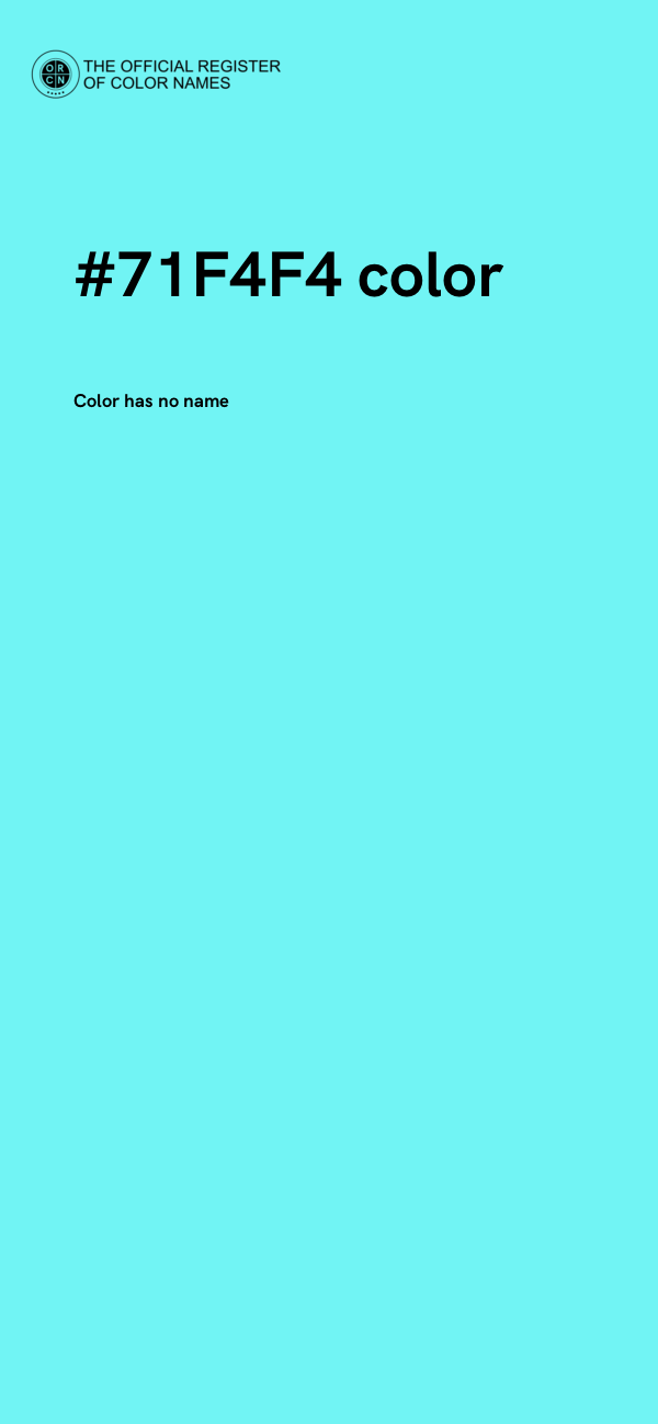 #71F4F4 color image