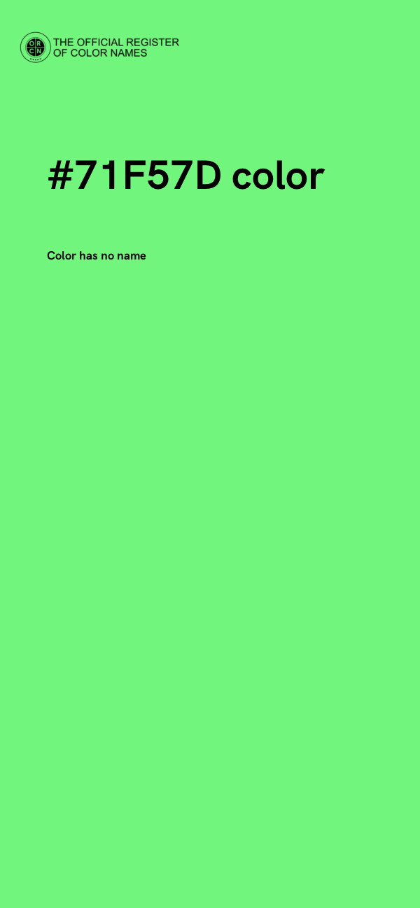 #71F57D color image