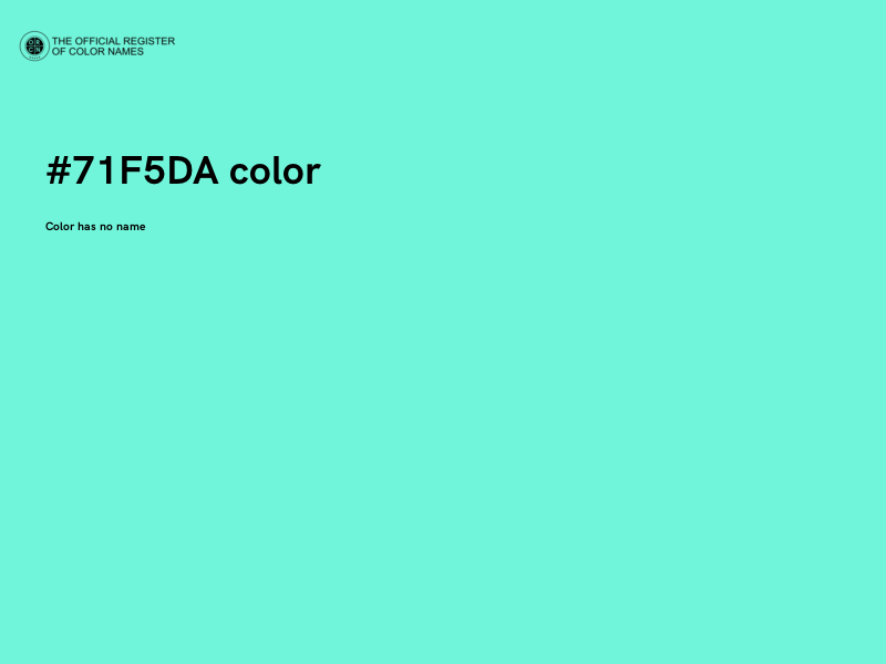 #71F5DA color image