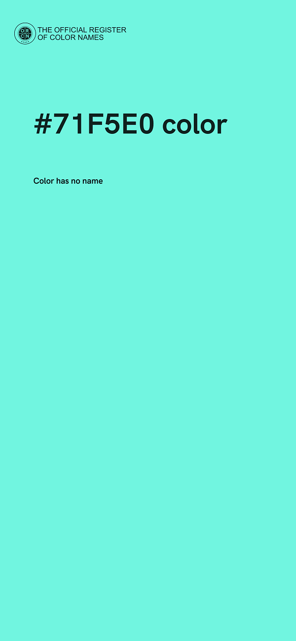 #71F5E0 color image