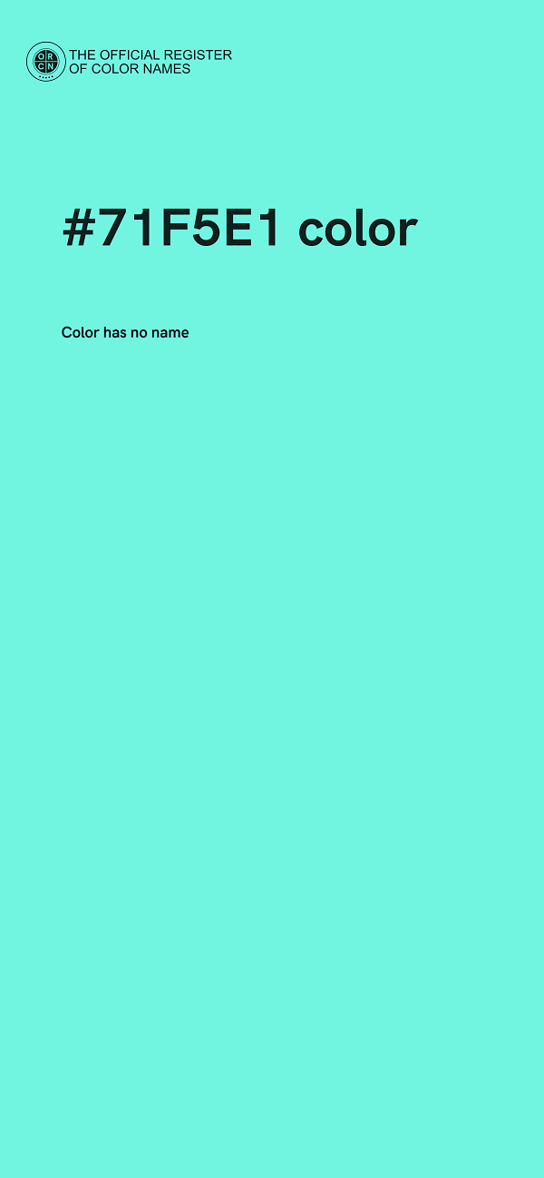 #71F5E1 color image