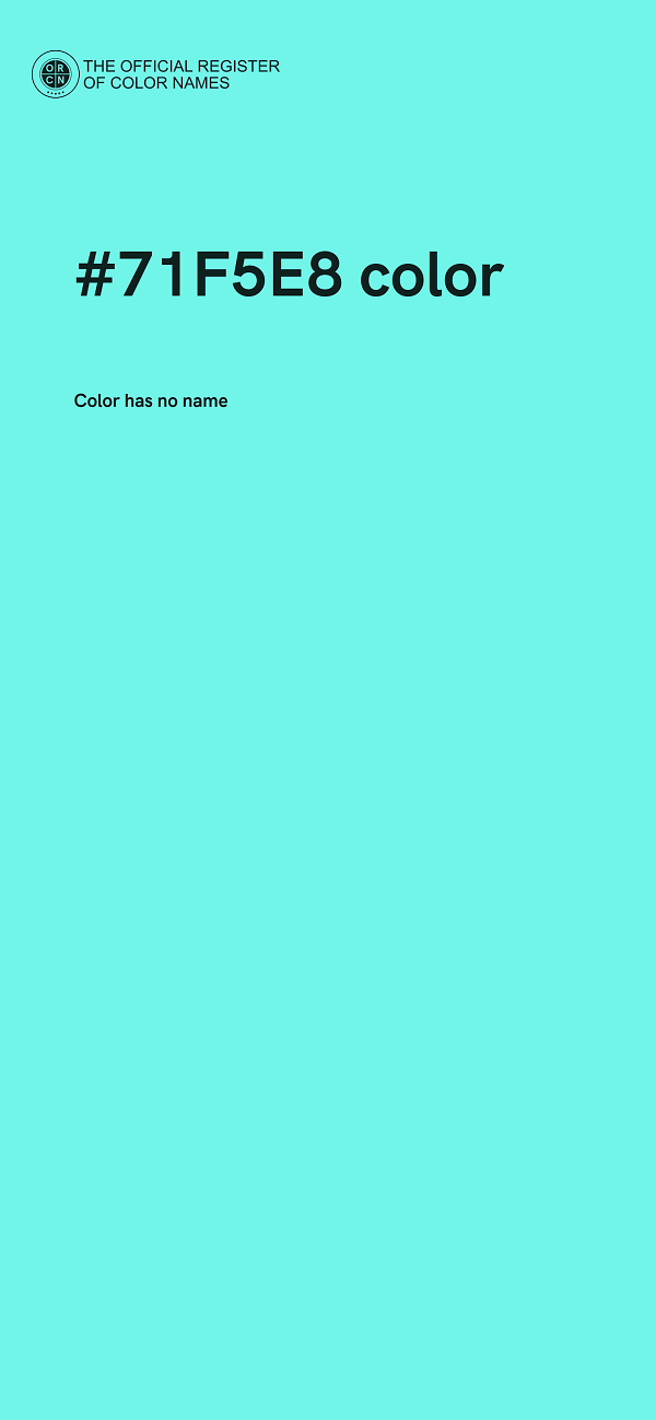 #71F5E8 color image