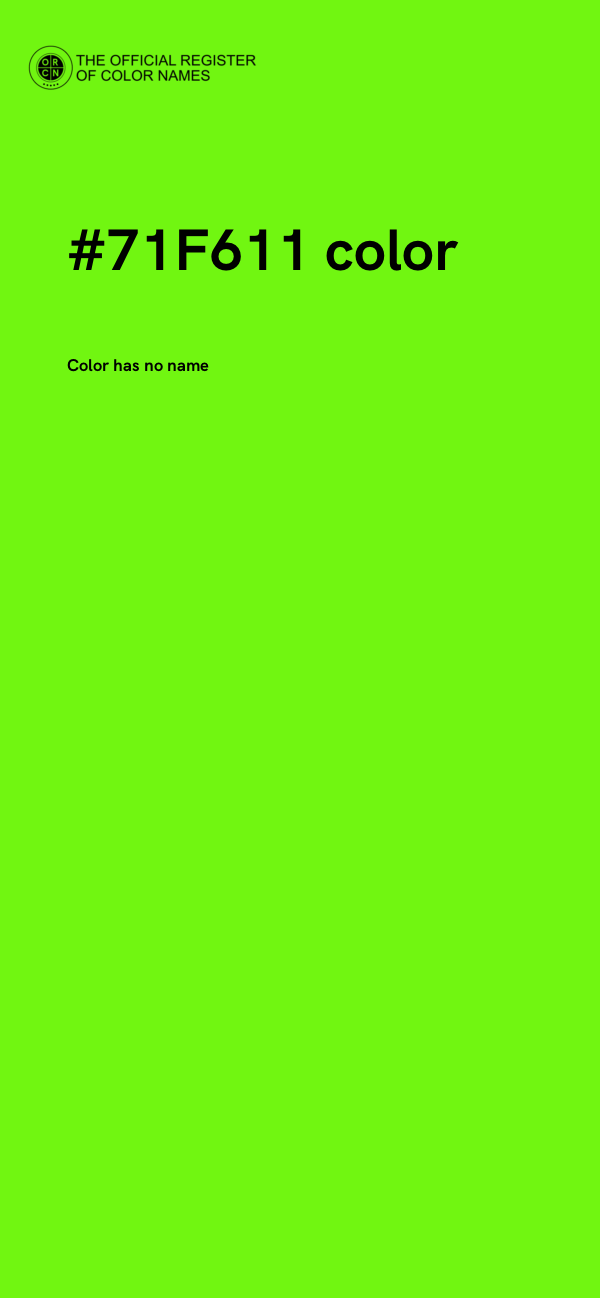#71F611 color image