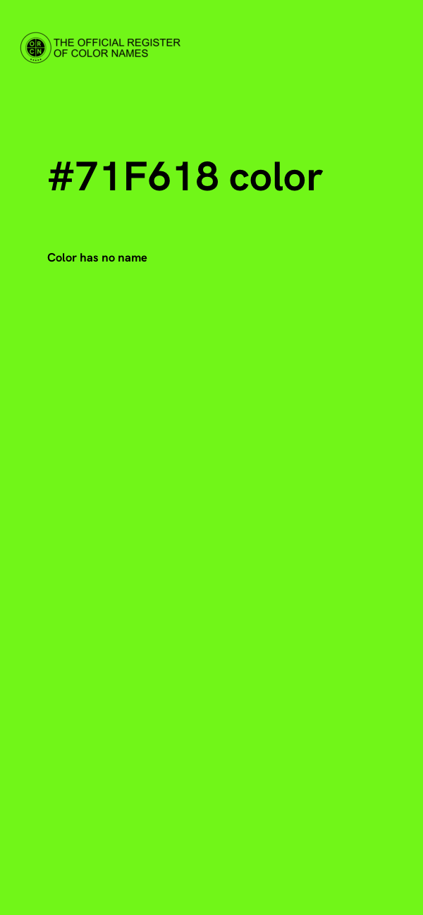 #71F618 color image