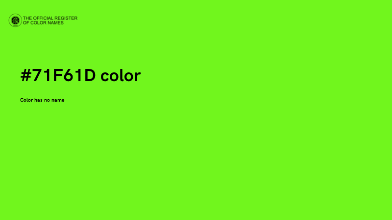 #71F61D color image