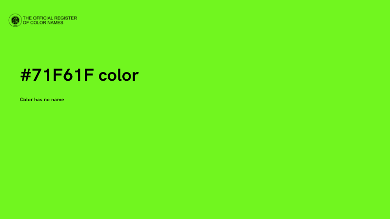 #71F61F color image