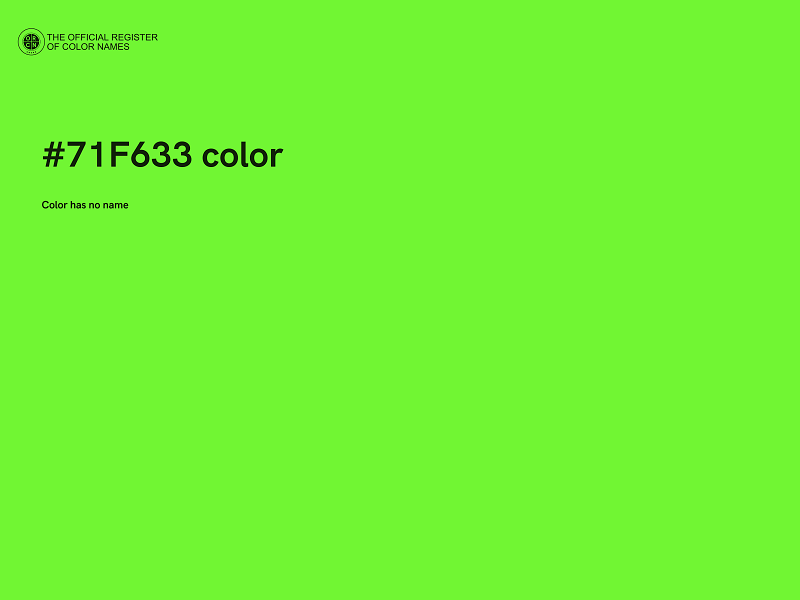 #71F633 color image